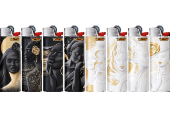 B.50 briquets BIC GM J26 GOLD FACES