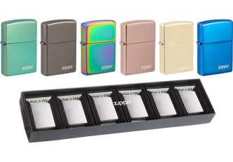 LOT 6+1 ZIPPO LOGO ASS