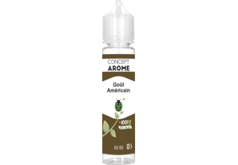 FL 50ML 50/50 GOUT AMERICAIN 0MG