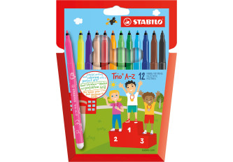 B.12 étuis de 12 feutres STABILO