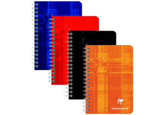 P.10 carnets CLAIREFONTAINE 9x14 100pages 5X5 spirale