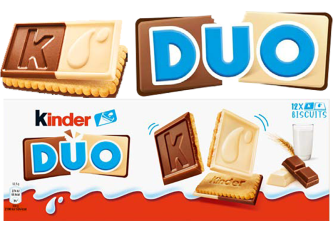 B.12 barres KINDER DUO 150gr