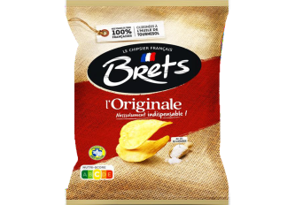 C.32 sachets de chips BRETS Nature 30gr