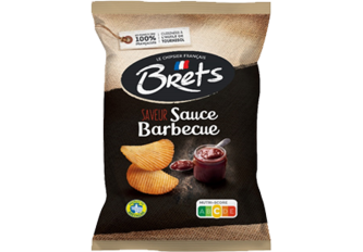C.10 sachets de chips BRETS 125gr Barbecue