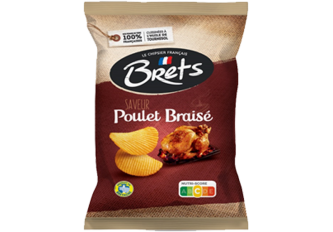 C.10 sachets de chips BRETS 125gr Poulet Braisé