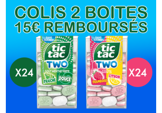 Colis 2X24 TIC TAC TWO + ODR 15€