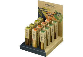 P.12 Couteaux OPINEL N°8 bois assortis