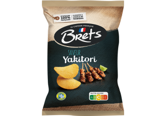 C.10 sachets de chips BRETS 125gr YAKITORI