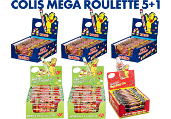 Colis HARIBO mega roulettes 5+1