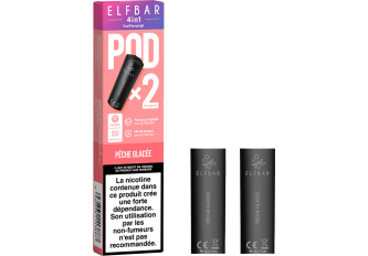 Lot 10 P.2 pods 4en1 Pêche glacée 20mg