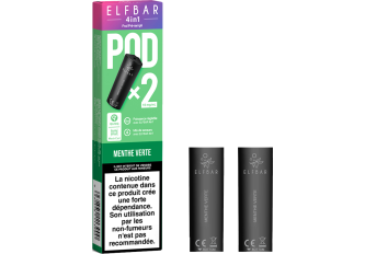 Lot 10 P.2 pods 4en1 Menthe verte  10mg