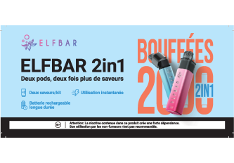 Stop rayon ELFBAR 2en1