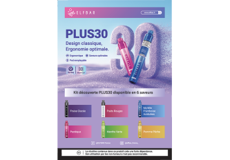 Carte saveurs gamme PLUS30