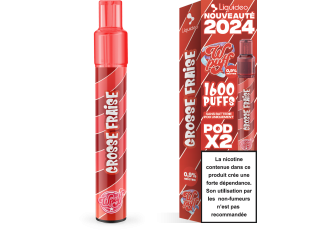 Lot 10 B.2 pods WPUFF 2.0 GROSSE FRAISE 17mg