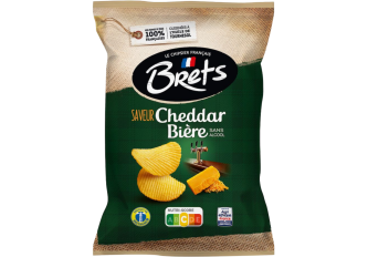 C.10 sachets de chips BRETS 125gr CHEDDAR BIERE