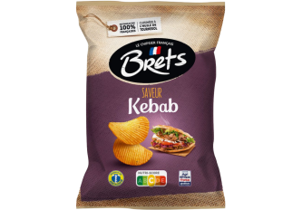 C.10 sachets de chips BRETS 125gr KEBAB