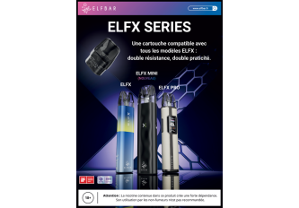 Autocollant A5 ELFX series ELFBAR