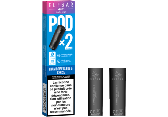 Lot 10 P.2 pods 4en1 Framboise cerise 20mg