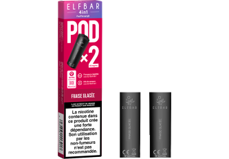 Lot 10 P.2 pods 4en1 Fraise glacée 10mg