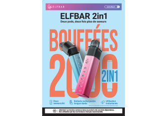 Affiche ELFBAR 2en1 A5