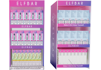 Présentoir PM vide ELFBAR 27x20X55cm