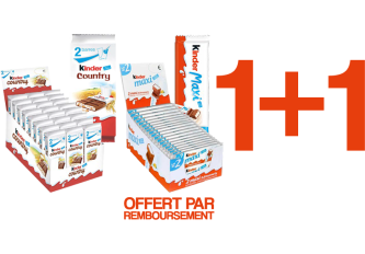 Colis KINDER 2 boites +  20€ remboursés