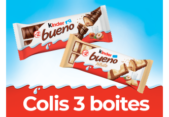 Lot 3 boites KINDER BUENO assortiments