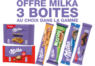 Offre gamme MILKA 3 boites au choix