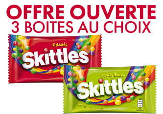 Offre ouverte sur la gamme SKITTLES