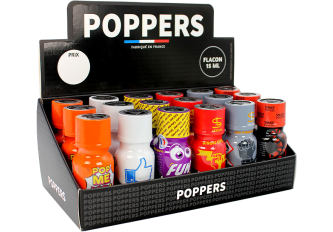 Pack assortissement 18 poppers 15ml