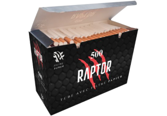 Boite 500 tubes RAPTOR PAPIER