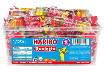 Tubo HARIBO 45 Roulettes fruits