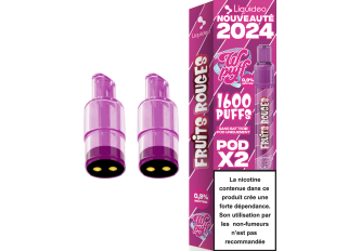 Lot 10 B.2 pods WPUFF 2.0 FRUITS ROUGES 9mg